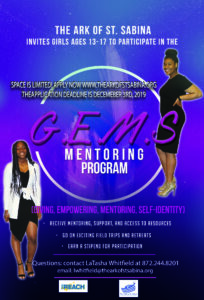 G.E.M.S. Mentoring Program Accepting More Girls, Hurry the Deadline Dec. 3rd!