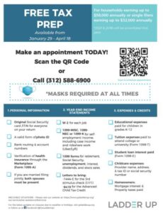 Ladder Up free tax preparation until the April 18 filing deadline