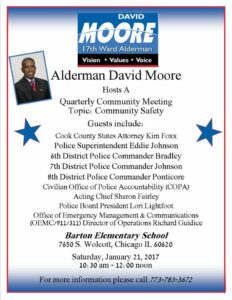 Join the Community at 17th Ward Quarterly Meeting Focus on Safety Saturday!