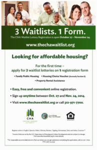 CHA 3 Waitlists. 1 Form.