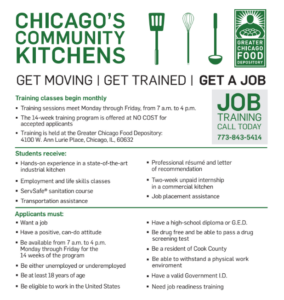 Chicago’s Community Kitchens Job Training Program