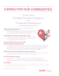 ComEd CARING FOR OUR COMMUNITIES