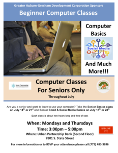 Computer Classes For Seniors Throughout July