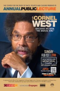 Annual Public Lecture – Dr. Cornel West Discusses His New Book