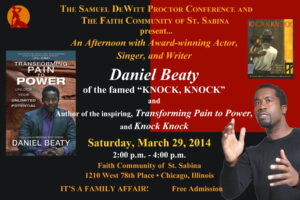 An Afternoon with Award Winning Actor, Singer, Writer:  Daniel Beaty