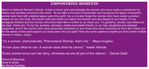 Empowering Moments – Tribute to National Women’s Month