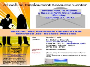 Workforce Investment Act (WIA) Program Orientation