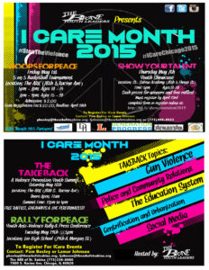 BRAVE Youth Leader’s “I Care for Peace” Month, May 2015 (Save the Date)