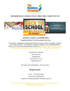 FREE Back to School Health Services