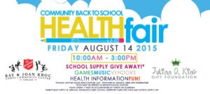 Julian D King Gift Foundation HEALTH FAIR AND SCHOOL SUPPLY GIVE AWAY