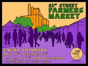 61st Street Farmers Market NOW OPEN every Saturday!