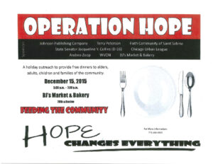 Operation Hope Free Holiday Dinner At BJ’s Market!