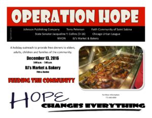 Operation Hope 2016 Free Holiday Dinner