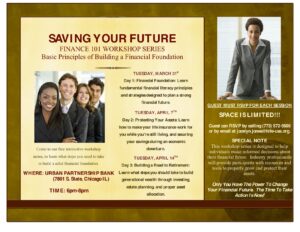 Saving Your Future – Finance 101 Workshop Series