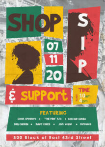 HELP US UPLIFT BLACK BUSINESSES @ THE SHOP, SIP AND SUPPORT BLACK BUSINESSES EVENT JULY 11TH, 10 AM TO 4PM