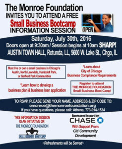 Small Business Bootcamp July 30, 2016