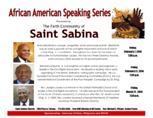 St. Sabina African American Speakers Series