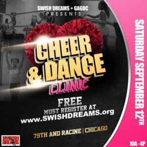 SWISH DREAMS Free Cheer & Dance Clinic at #79thStreetRenFest