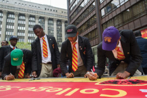 Urban Prep 100% College Acceptance Celebration and Signing Day