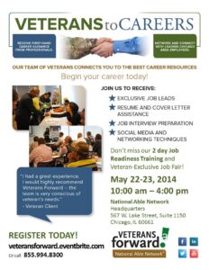 Veterans To Careers Recruiting Event