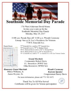 Southside Memorial Day Parade On May 29th